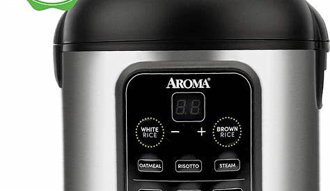 Aroma® 8-Cup (Cooked)/2Qt. Cool-Touch Digital Stainless Steel Rice