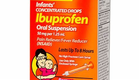 ibuprofen concentrated drops dosage chart