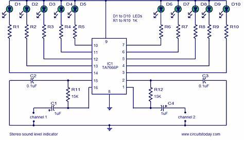 audio power meter schematic