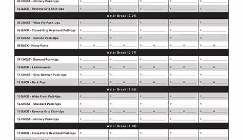 P90X Legs And Back ≡ Fill Out Printable PDF Forms Online