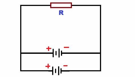 circuit diagram with two batteries