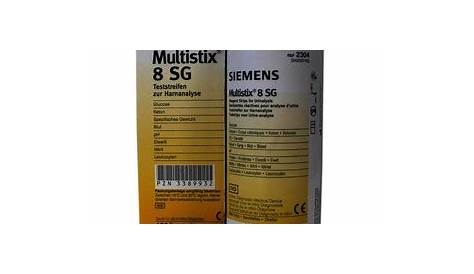 Siemens Multistix | 8 SG Urinalysis Test Strips (100 pack) – Four