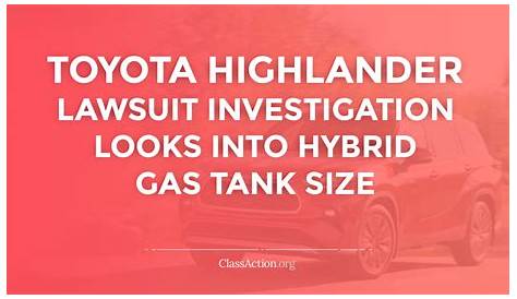 fuel tank capacity 2018 highlander