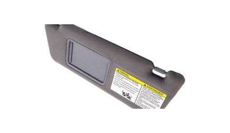 Driver Left LH Sun Visor Extension Gray For Toyota Tacoma 2005-2014 w/o
