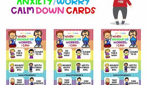 Calm Down Cards Free Printable – Little Puddins Feelings & Emotions