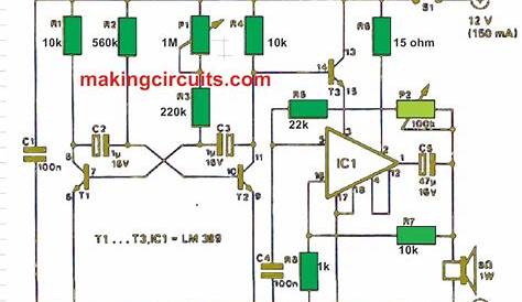 Single IC High Power Siren Horn Circuit