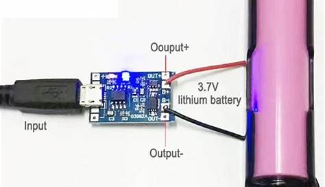 Micro USB 5V 1A 18650 Lithium Battery Charger Module With Protection