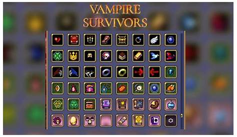 vampire survivors item synergies