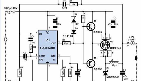 Low-cost Step-down Converter Schematic Circuit Diagram