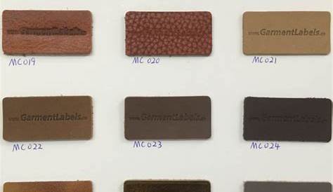 Leather Color Chart for Sale - Etsy