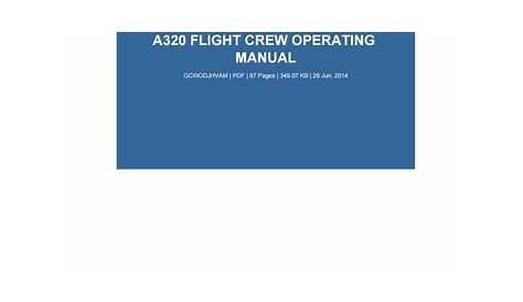 A320 flight crew operating manual by IrmaEstep4056 - Issuu