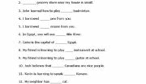 nouns and articles in spanish worksheets answers