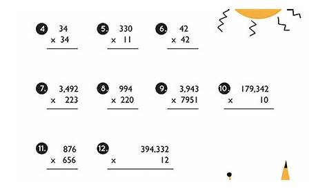 Printables - Multiplying Multi-Digit Numbers | HP® Official Site