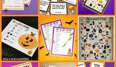 Free Printable Halloween Games - Happiness is Homemade