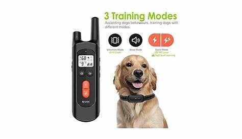 NVK Dog Training Collar, Rechargeable Shock Collars for Dogs with 3