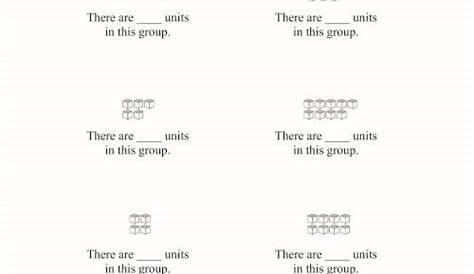 Counting Units (A) Base Ten Blocks Worksheet