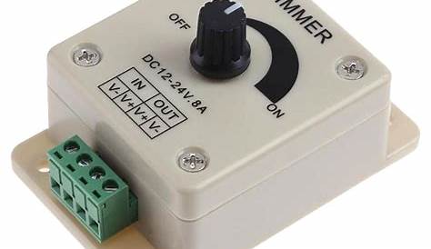DC12V 24V LED Dimmer Switch 8A Voltage Regulator Brightness Adjustable