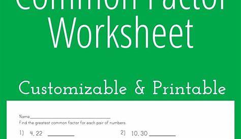 gcf and lcm worksheet with answers