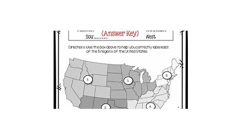 FREE- 5 US Regions Map Test by More Time 2 Teach | TPT