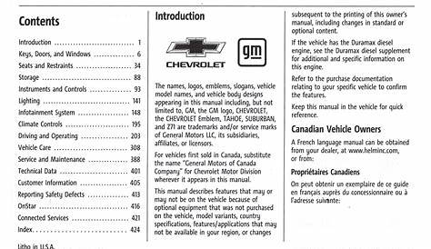 2022 Chevrolet Tahoe and Suburban Owner's Manual Original