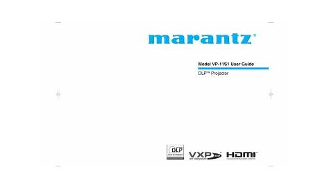 Marantz VP-11S1 User guide | Manualzz