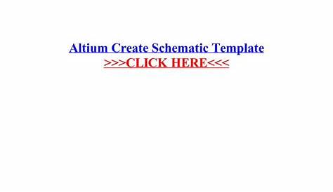altium schematic template download
