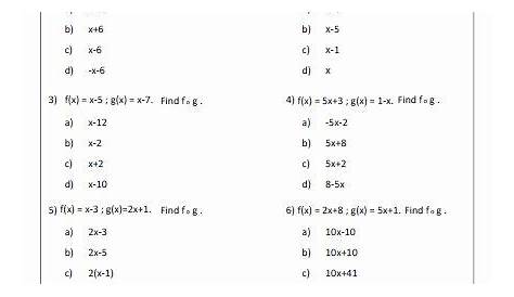 function notation practice answer key