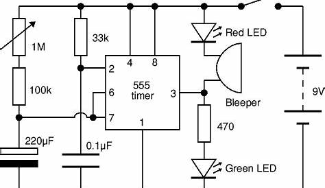 555 circuit for timer | Electronic Circuit Diagram and Layout