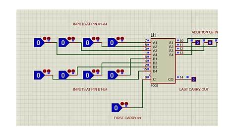 4-bit full adder circuit diagram