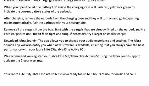 JABRA ELITE 65T FAQ Pdf Download | ManualsLib