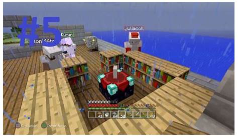 Minecraft PS3, #5: El libro de encantamiento - YouTube