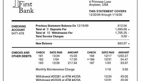 ️Reconcile A Bank Statement Worksheet Free Download| Gambr.co