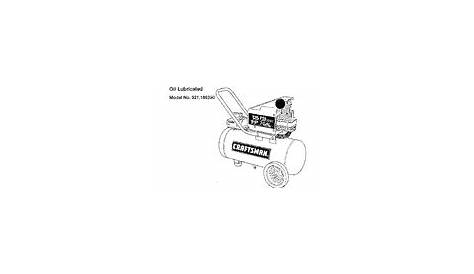 craftsman air compressor manual pdf