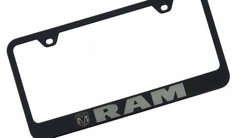 Dodge ram license plate frame black | Etsy