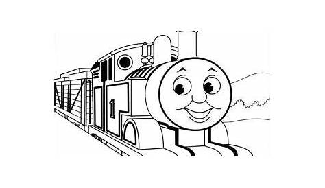 Thomas The Train Color Pages | Printable Pages | Train drawing, Train