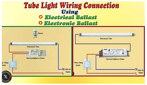 fluorescent light wiring schematic