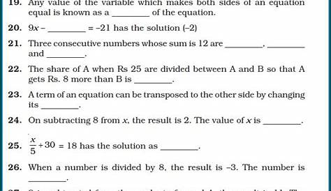 linear equations 7th grade worksheet