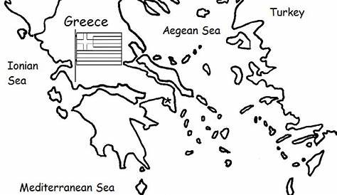 GREECE - Introductory Geography Worksheet with map and flag | Teaching