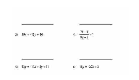 31 Standard Form Of A Linear Equation Worksheet - support worksheet