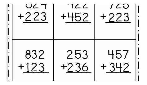 free 2 digit addition worksheets
