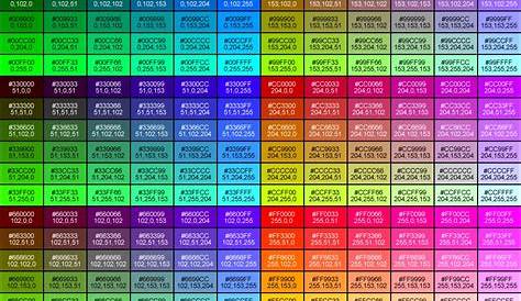 vba excel color index list