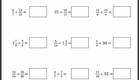 Fraction Multiplication Worksheet Grade 6 - Worksheets