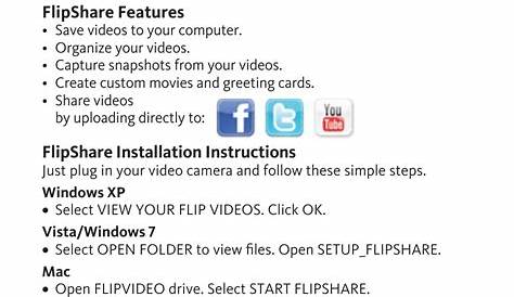 Organize, create and share | Flip Video UltraHD camera User Manual