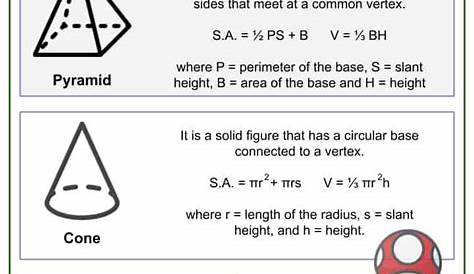 volume and surface area worksheets pdf