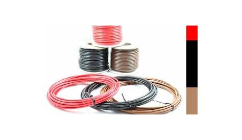 50 AMP 6mm² Single Core Stranded Copper Cable 12v 24v Thin Wall Wire