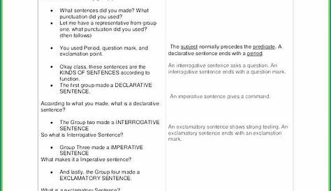 Exclamatory Sentences Worksheet Second Grade Worksheet : Resume Examples