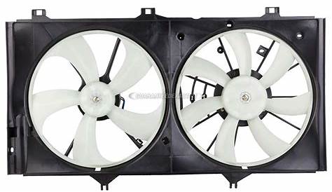 2009 Toyota Camry Cooling Fan Assembly Dual Fan Assembly - 3.5L Japan