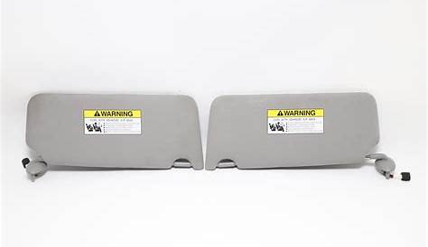 Honda Accord Sedan Hybrid Sun Visor Left/Right Set (2) Gray OEM 17 2017