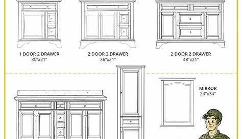 Bathroom Vanity Sizes Chart / Ikea Hemnes Rattviken Single Vanity 2