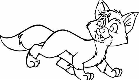 Cute Fox Coloring Pages - Coloring Home
